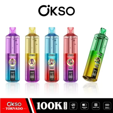 Buy OKSO Tornado 100k Puffs Vape Online | Free Shipping EU