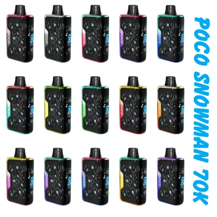 POCO Snowman 70K Adjustable Ice Disposable Vape Type C Charging