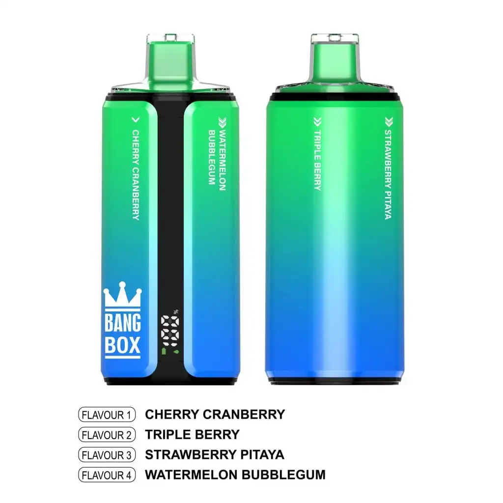 Wholesale BANG BOX 160K Puffs Disposable Vape - 20mL x 4 Mesh Coils, 650mAh Rechargeable Battery, 10 Flavors