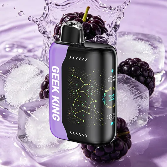 imgi 64 15 Vivivapes Holding the GEEK KING 40k premium disposable vape device outdoors.