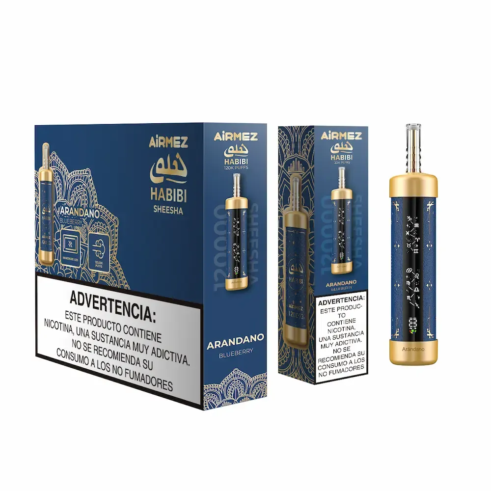 imgi 64 airmez habibi 120k blueberry shisha disposable vape Vivivapes Airmez HABIBI 120K Blueberry Shisha Disposable Vape
