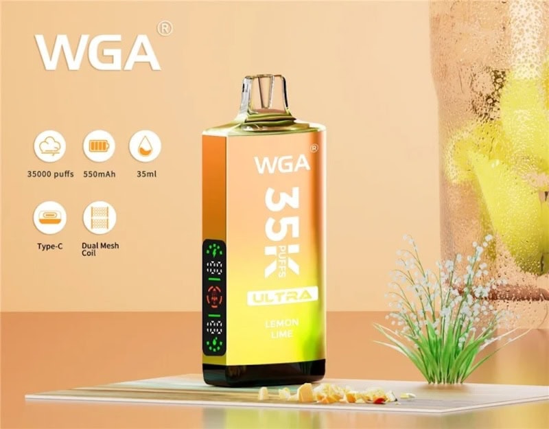 WGA Ultra disposable vape with 19 Flavors