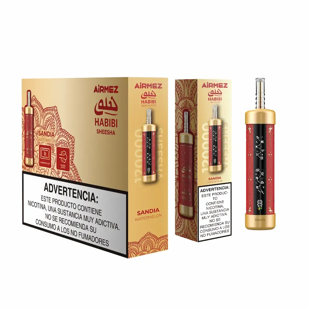 imgi 65 airmez habibi 120k watermelon shisha disposable vape Vivivapes Airmez HABIBI 120K Watermelon Ice Hookah Disposable Vape