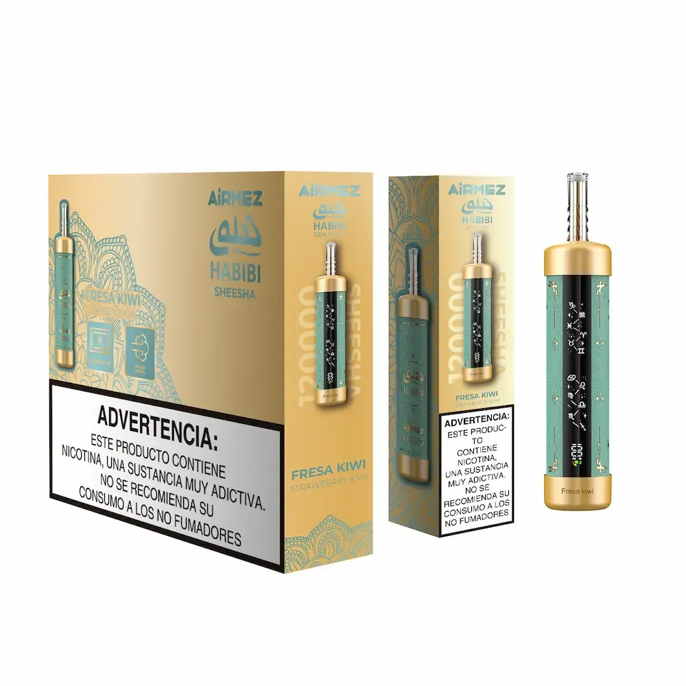 imgi 67 airmez habibi 120k strawberry kiwi shisha disposable vape Vivivapes Airmez HABIBI 120K Strawberry Kiwi Disposable Vape