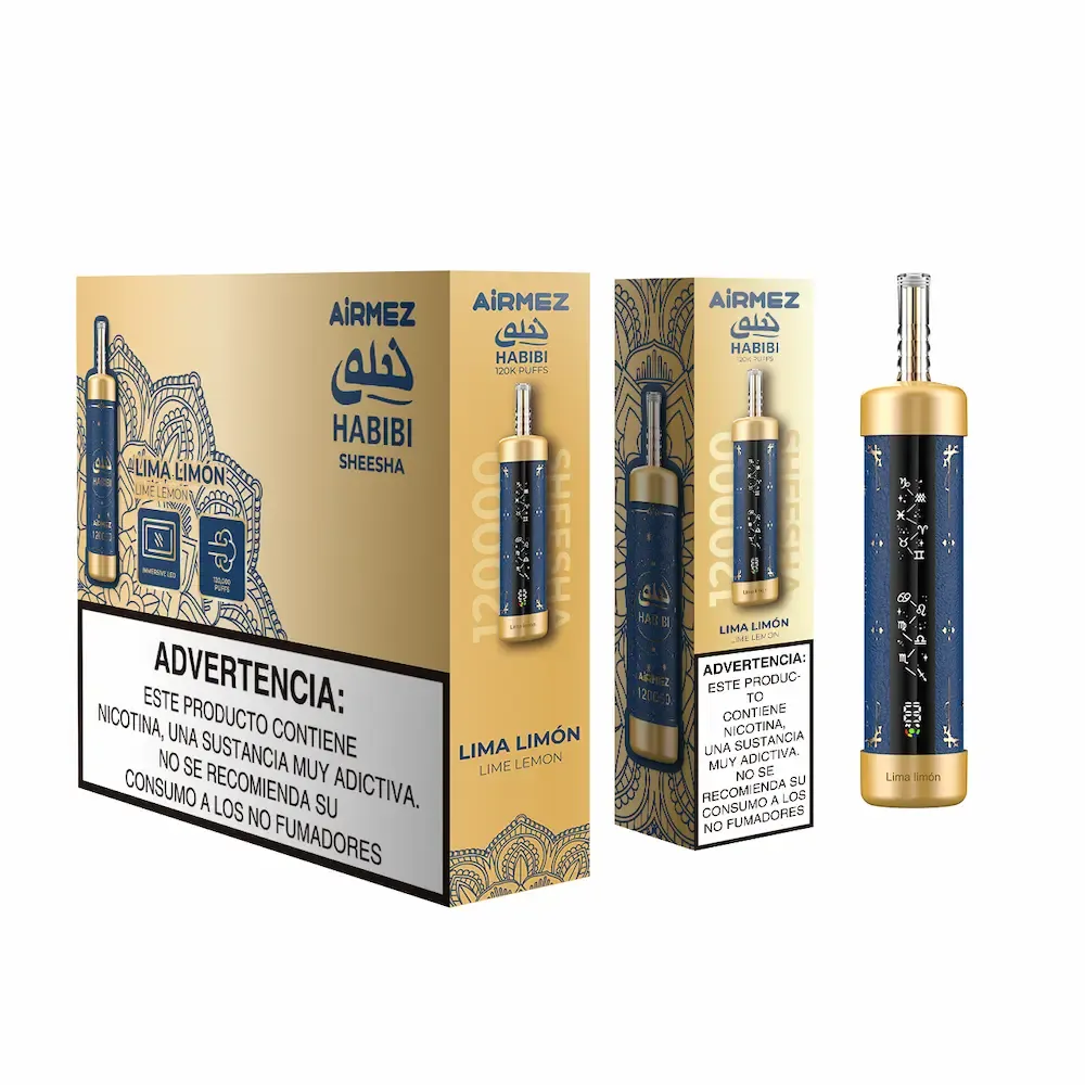 imgi 69 airmez habibi 120k lemon lime shisha disposable vape Vivivapes Airmez HABIBI 120K Lemon Lime Citrus Disposable Vape