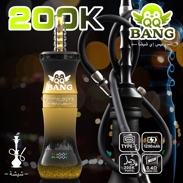 QQ Bang 200k Puffs Vape with ergonomic mouthpiece and sleek body