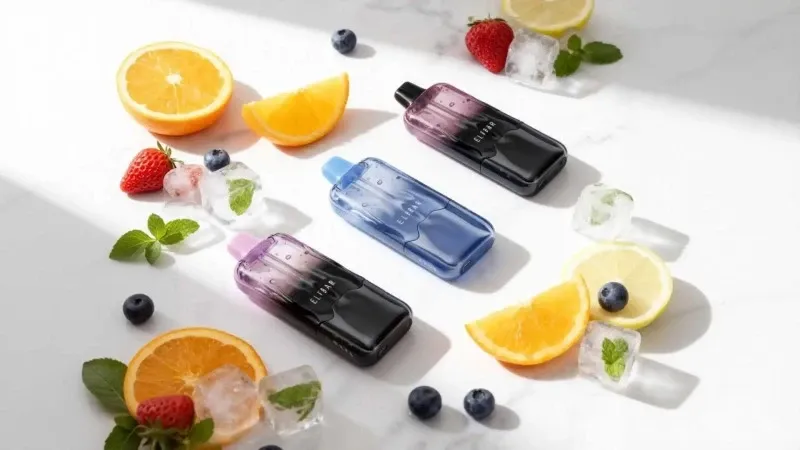 Visible liquid levels in the transparent shell of ELFBAR Duke 30000 disposable vape