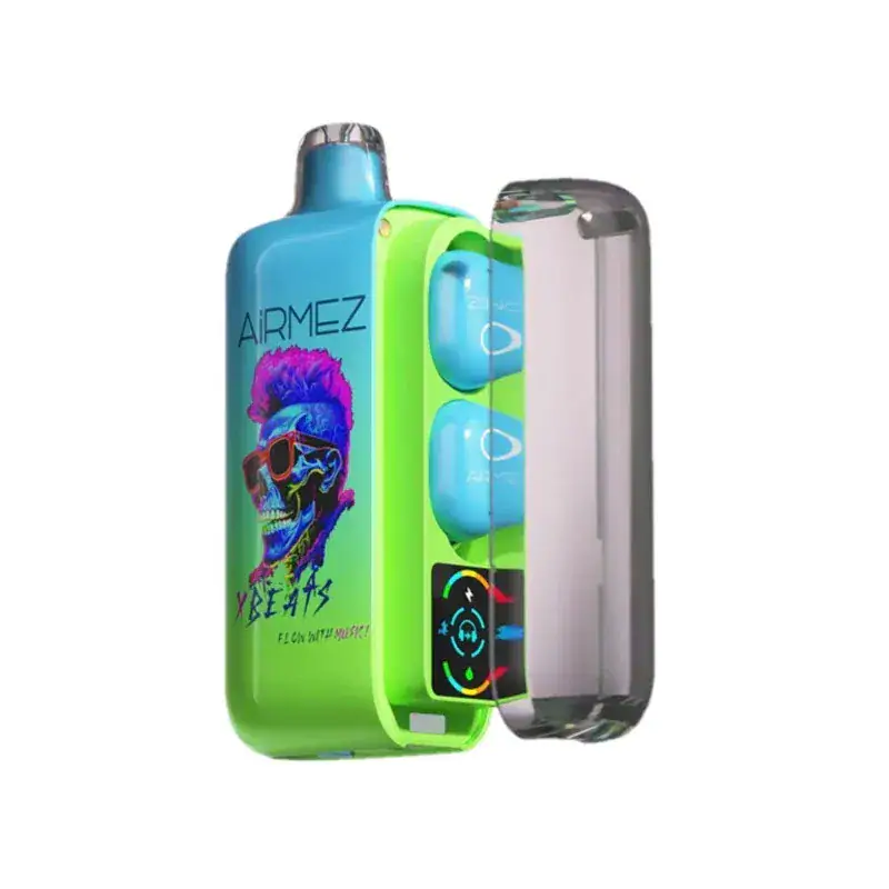 Airmez Xbeats 40000 40k Puffs vape with earbuds 22mL pre-filled e-liquid LED Display australia warehouse