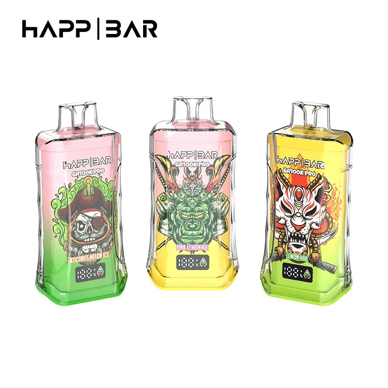 Happ Bar GR100K Pro 100K Puffs Disposable Vape | 56ml E-Liquid, 650mAh Type-C 100000 Wholesale Price