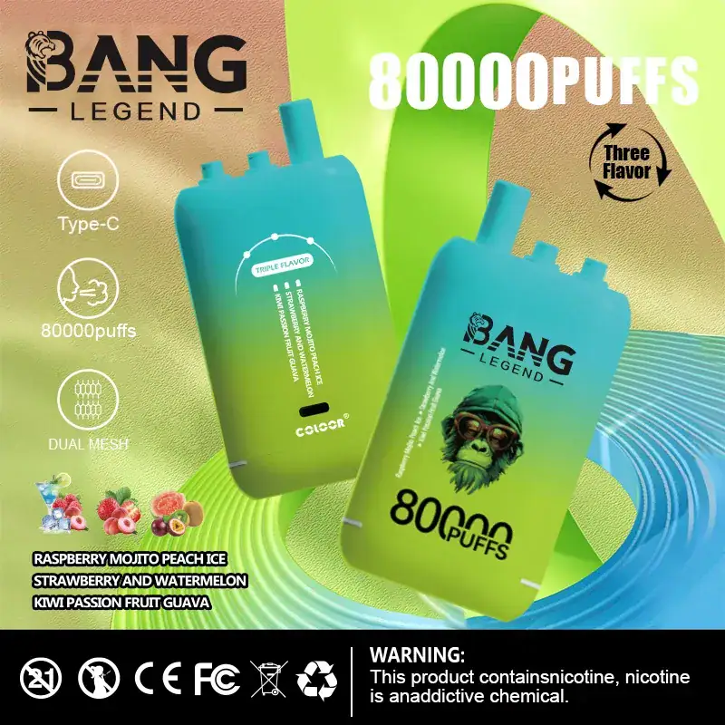Bang Legend 80000 Puffs Disposable Vape - 3 Flavors & Bulk Wholesale