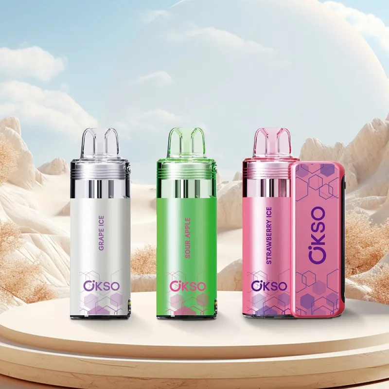 Disassembled view of OKSO Switch POD and Foger Switch Pro 30K battery base