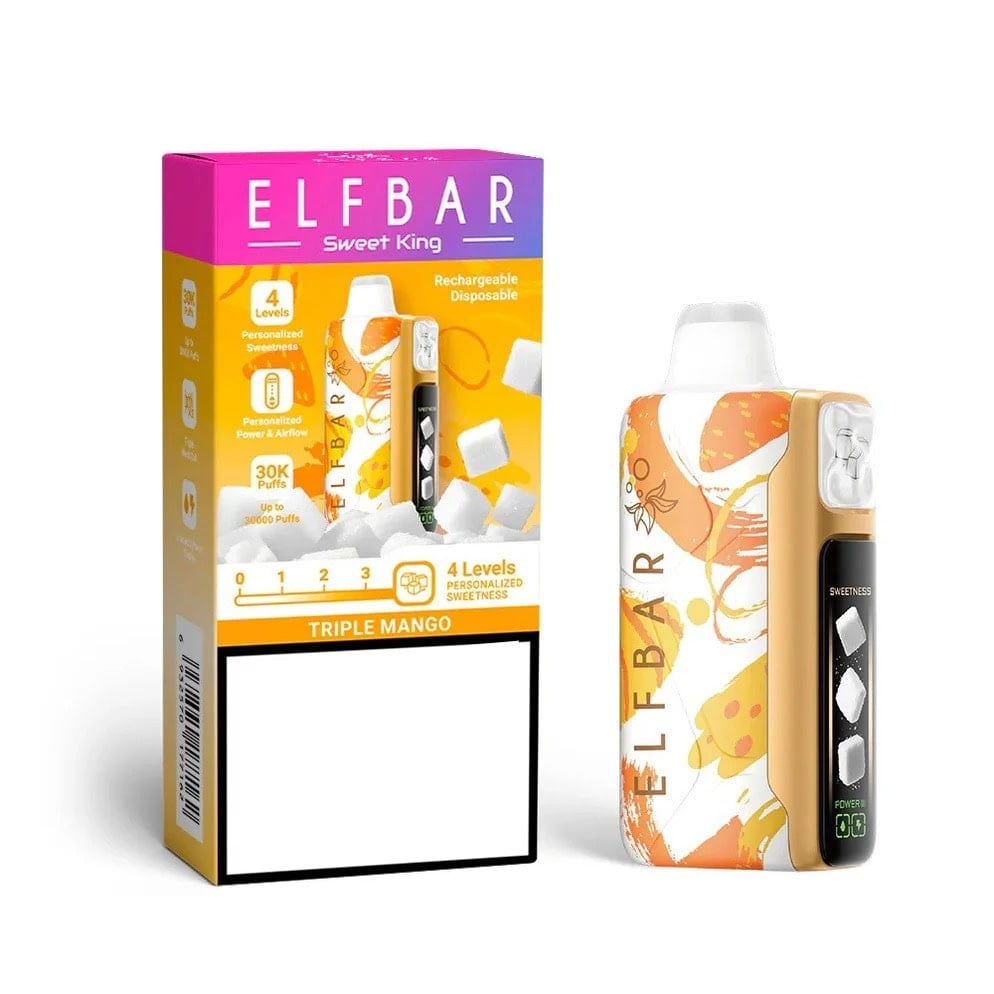 ELFBAR Sweet King 30000 30k Puffs Rechargeable Disposable Vape Kit elfbar 