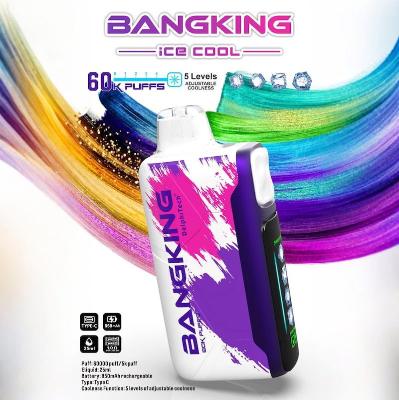Bang King Ice Cool 60000 puffs best disposable vape