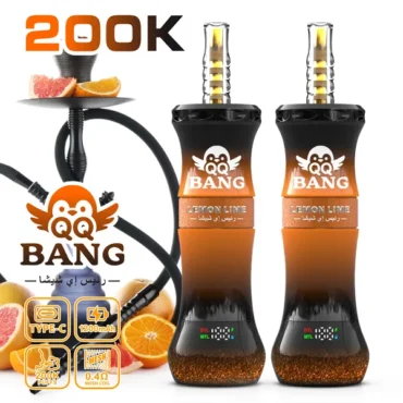 ype-C fast charging port on the bottom of QQ Bang Shisha 200k Puffs