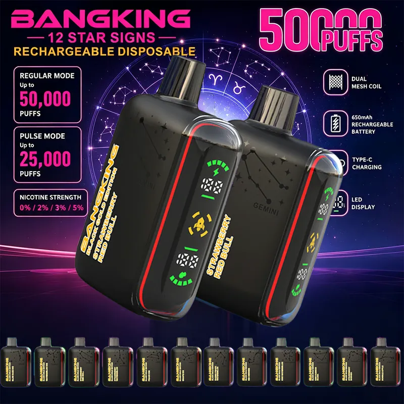 Bang King Pulse 50k disposable vape with 50000 puffs