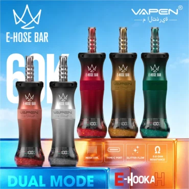 VAPEN E-HOSE BAR 60K Disposable Vape 60000 Puffs Disposable Vape White Background