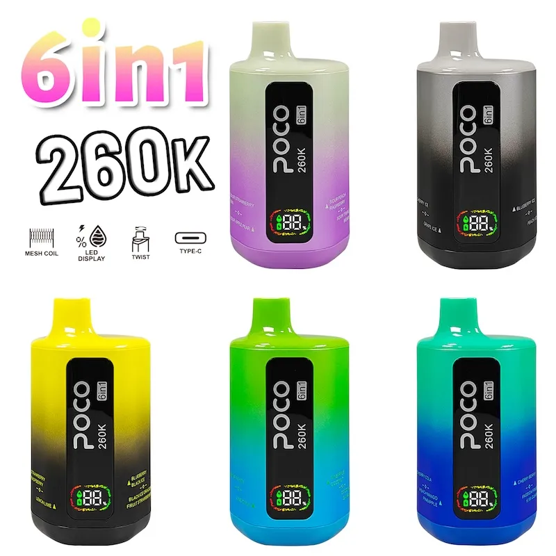 Bulk wholesale collection of POCO 6 in 1 vape pods