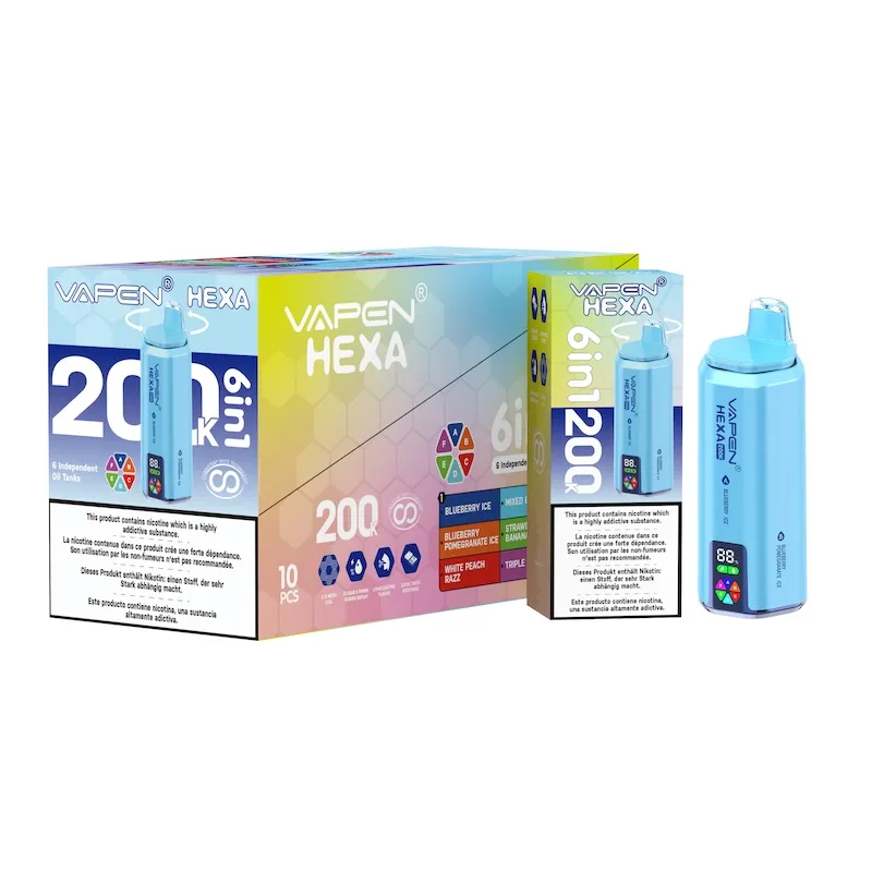 画板 1 4 Vivivapes VAPEN HEXA 6IN1 available in 2 percent and 5 percent salt nicotine strengths