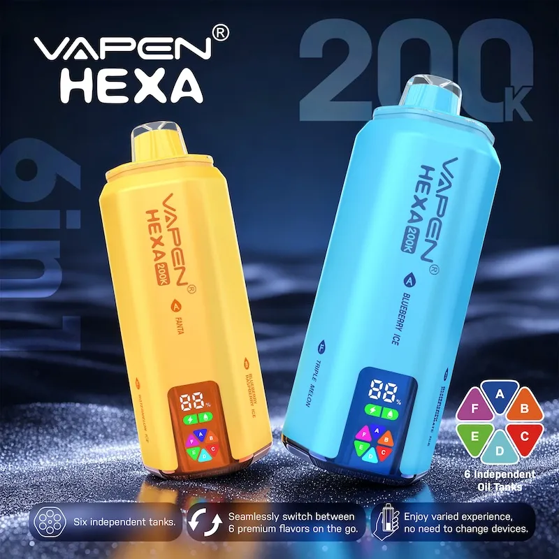 画板 36 Vivivapes Close up of digital screen reading battery percentage on VAPEN HEXA vape